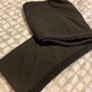 Women’s dress pants - flower lace detail